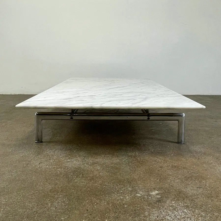 Elegant French Style Black Marble Coffee Table for Modern Living Room