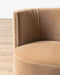 Luxurious Velvet Swivel Dining Chair: Modern Half-Round Back Accent Seating