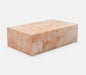 Stunning Pink Rose Natural Marble Rectangle Coffee Table - Waterproof & Durable