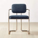 Versatile Modern Linen Dining & Office Chair with Durable Stainless Steel Legs