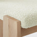 Elegant White Boucle Dining Chair: Solid Oak Wood, Modern Design, Comfy Seating