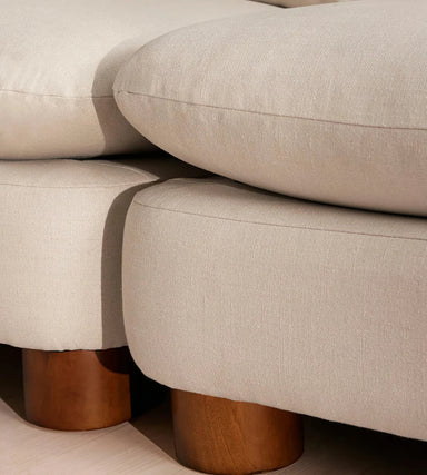 Luxurious Ordecor Vivienne Boucle Fabric Modular Sectional Sofa Set U-Shape