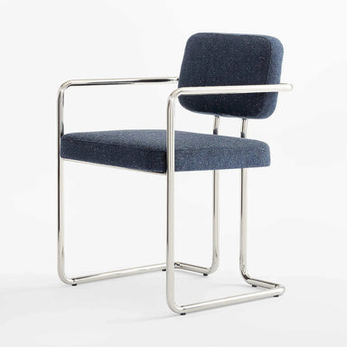 Versatile Modern Linen Dining & Office Chair with Durable Stainless Steel Legs