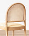 Elegant Natural Rattan Woven Seat & Arched Back Solid Oak Dining Chair