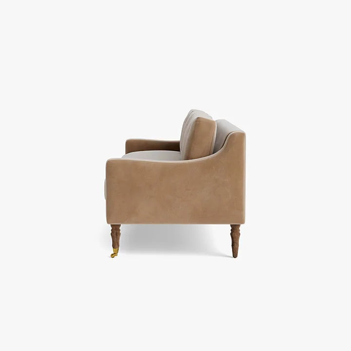 Luxurious Tufted Velvet 3-Seater Sofa for Living Room & Hotel Elegance