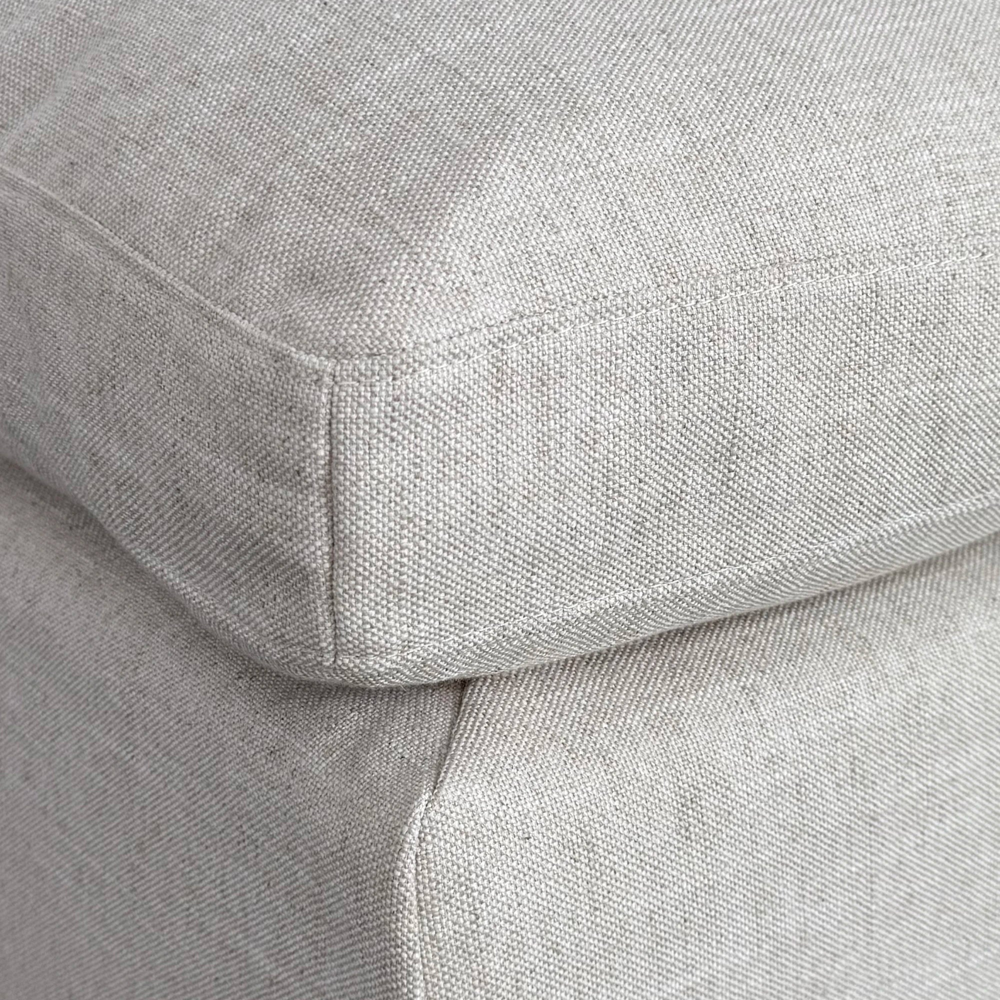 Plush Linen Modular Corner Chair: Modern Living Room Seating Comfort