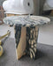 Elegant Green Italian Marble Side Table - Durable Modern Coffee Table Accent