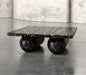 Elegant Waterproof Natural Black Marble Rectangle Coffee Table for Living Room