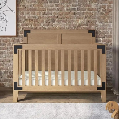 4-in-1 Convertible Baby Crib, Non-Toxic Finish, Adjustable Mattress, Day Bed
