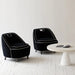 Luxury Velvet Upholstered Single Sofa Chair with Oak Feet