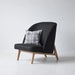 Modern High Back White Boucle Club Chair for Living Room Comfort