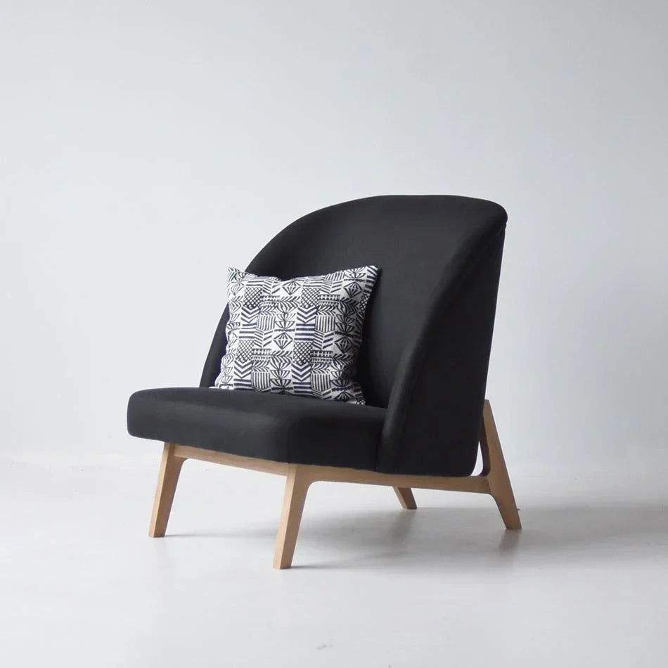 Modern High Back White Boucle Club Chair for Living Room Comfort