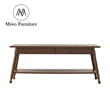 Modern Solid Wood Entryway Hallway Storage Drawer Console Table