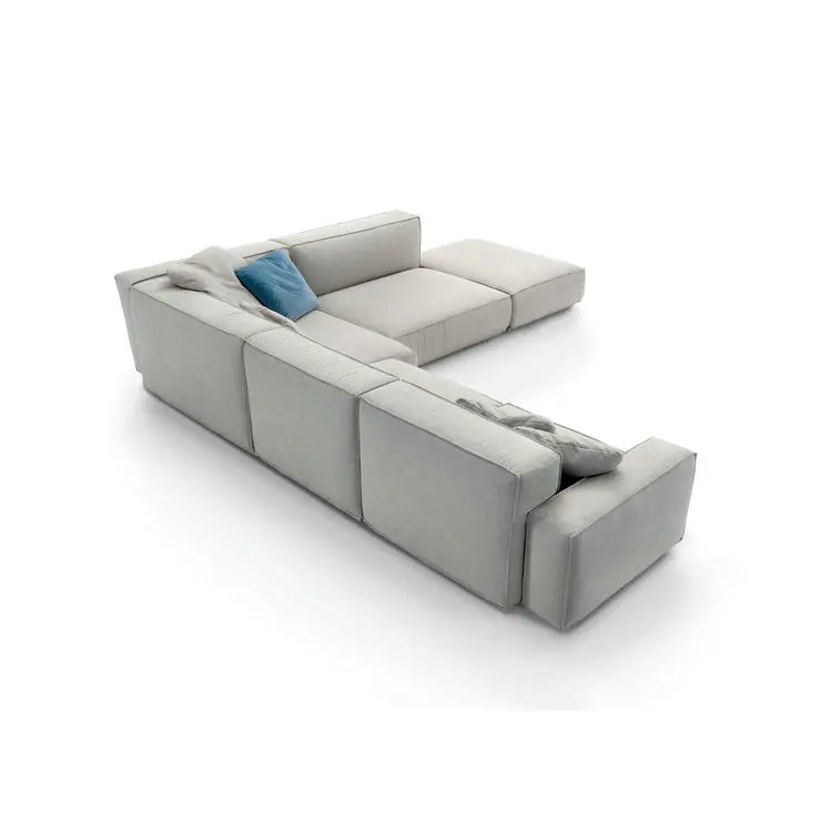Luxury Custom Square Sectional Modular Fabric Sofa Set for Modern Living Rooms