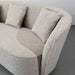 Luxurious 98-inch Modern Curved Boucle Sofa Couch for Living Room