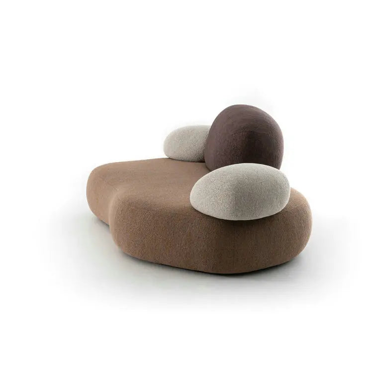 Elegant Modular Pebble Fabric Sofa Set for Modern Living Room Spaces