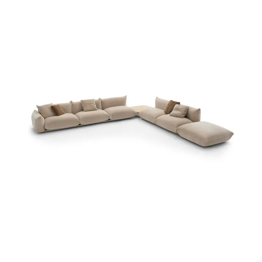 Luxurious Boucle Fabric Modular Sectional Living Room Sofa Set