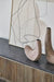 Japandi Style Rustic Elm Console Table, Vintage Plywood Sideboard for Living Room