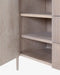 Sophisticated Black Fluted Solid Oak Wood Sideboard Cabinet with Storage Drawers