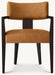 Modern Luxury Customizable Wood Dining Armchair with Oak Veneers