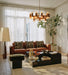 Luxury Modern Wood Frame Handcrafted Leather Sofa - Comfortable Three Seater Couch