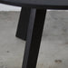 Elegant Modern Round Oak Wood Dining Table for 4 Seaters, Simple Design