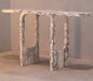 Luxurious Natural Calacatta Viola Marble Console Table for Elegant Living Spaces