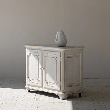 Chic European Country Antique White Sideboard Recycled Pine Wood Cabinet