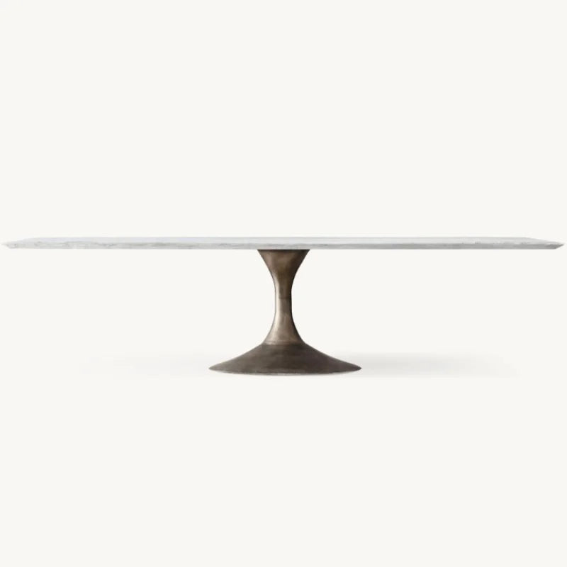 Luxury American Rectangular Dining Table, Solid Wood, Customizable, Elegant