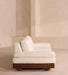Luxury Fabric Single Sofa Chair with Wooden Legs - Modern Living Room Chaise