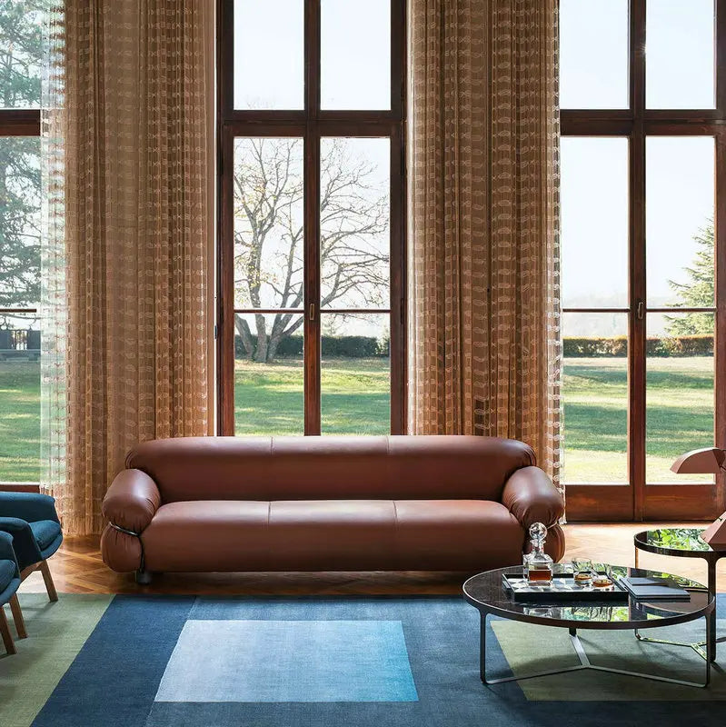 Elegant Mid-Century Modern Velvet Sectional Sofa Set – Luxurious Living Room Couch