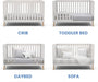 Versatile 5-in-1 Convertible Baby Crib: Adjustable Height, Toddler, Daybed, Full-Size
