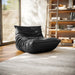 Luxurious Red Microfiber Suede Velvet Boucle 3-Seater Modular Sofa with Armrests