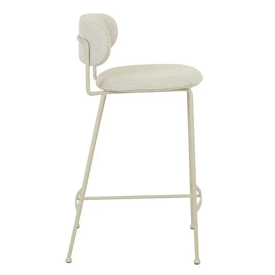 Retro 70s Style Lime Green Metal Barstool, Low Height for Kitchen & Commercial Use