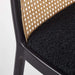 Modern Wooden Cane Rattan Bar Stool - Stylish Kitchen Counter Chair