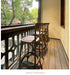 Elegant Oak Finish Cross Back Counter Stool with Woven Rattan Seat
