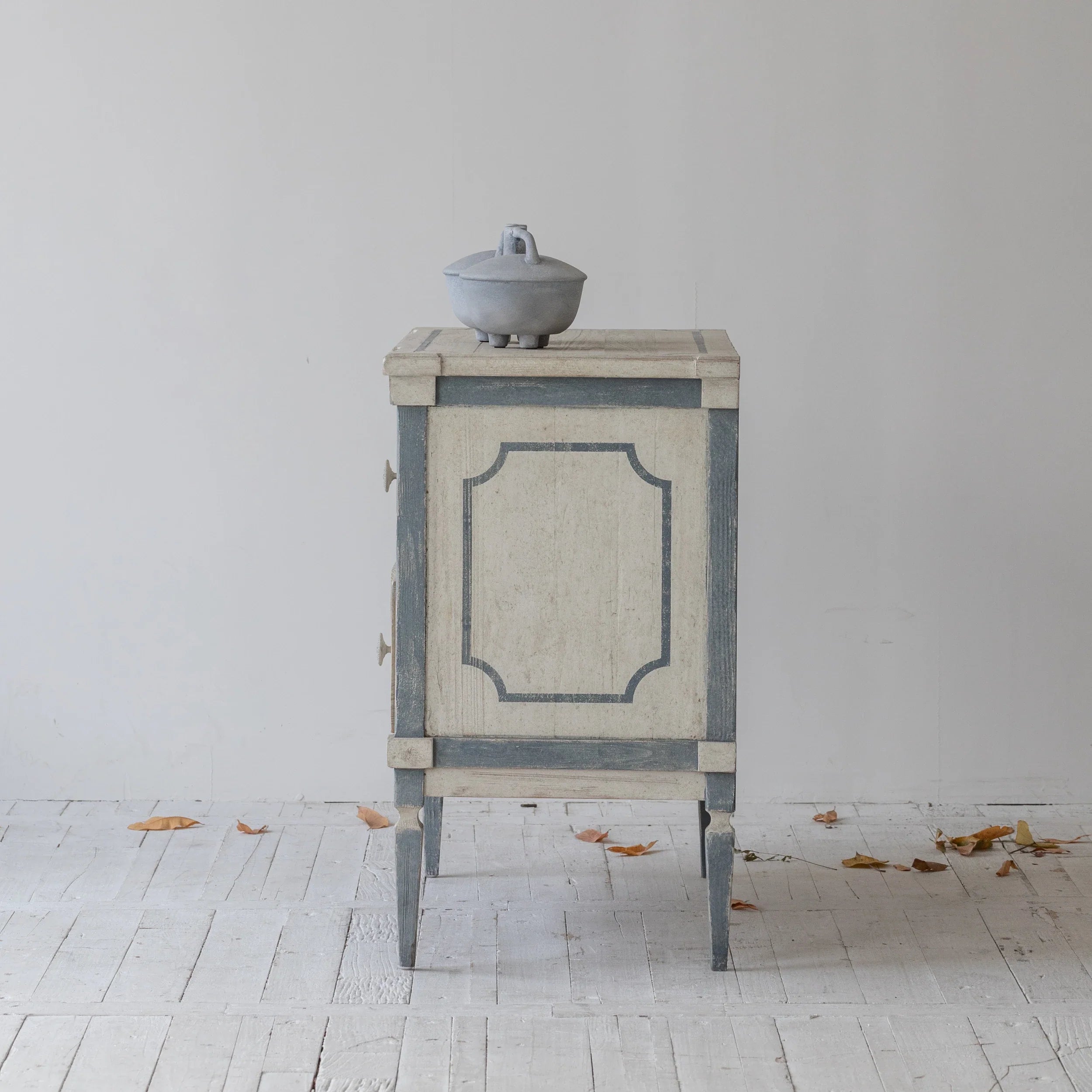 Hand-Painted French Vintage Wabi Sabi Chest of Drawers Recycled Pine Wood