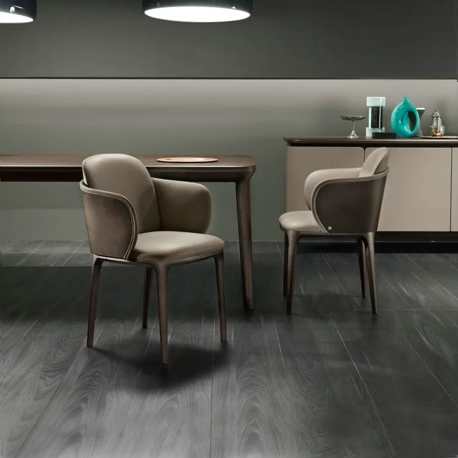 Luxury Italian Design Rectangular Wood Dining Table for Modern Homes