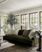 Modern Emerald Green Velvet 3-Seater Sofa: Luxurious Living Room Couch