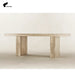 Tostone Minimalist Travertine Cream Dining Table for Contemporary Dining Room Design