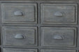 Scandinavian Rustic Recycled Pine Sideboard Cabinet with Multiple Drawers
