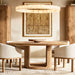 Elegant Linen Barrelback Dining Armchair - French Contemporary Solid Oak Wood