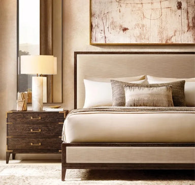 Modern Handcrafted Durable American Wood Platform Bed for Comfortable Bedroom