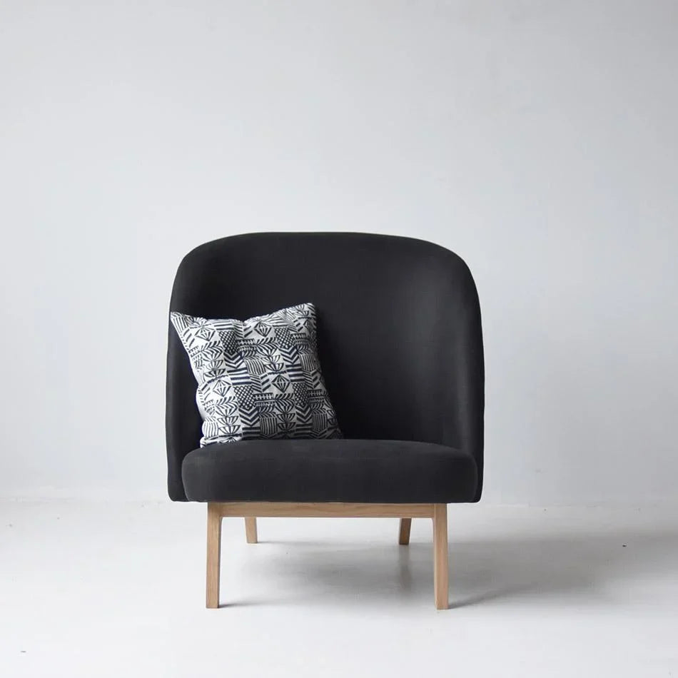 Modern High Back White Boucle Club Chair for Living Room Comfort