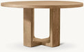 Modern Luxury Oak Wood Round Bronte Dining Table Custom Sized