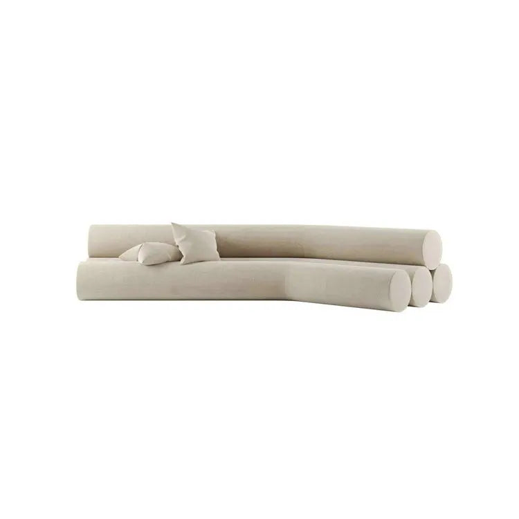 Modern Luxury Curved Velvet U-Shape Living Room Sectional Sofa Set