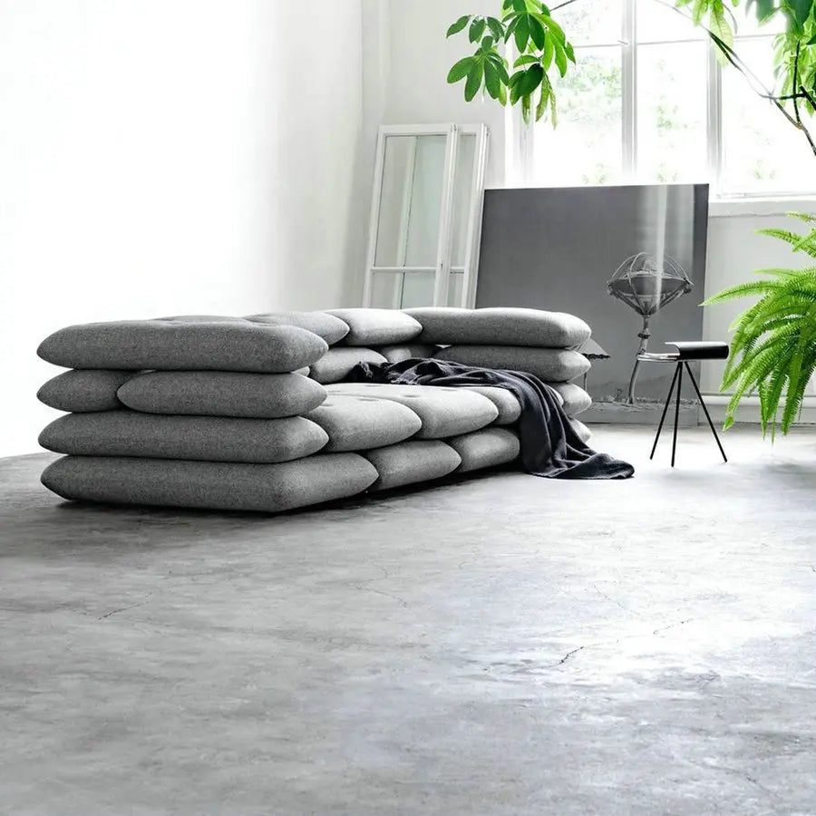 Modern Modular Velvet Fabric Sectional Sofa Set - Luxurious Living Room Couch