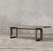 Modern Solid Wood Dining Table with Durable Cement Top for Home