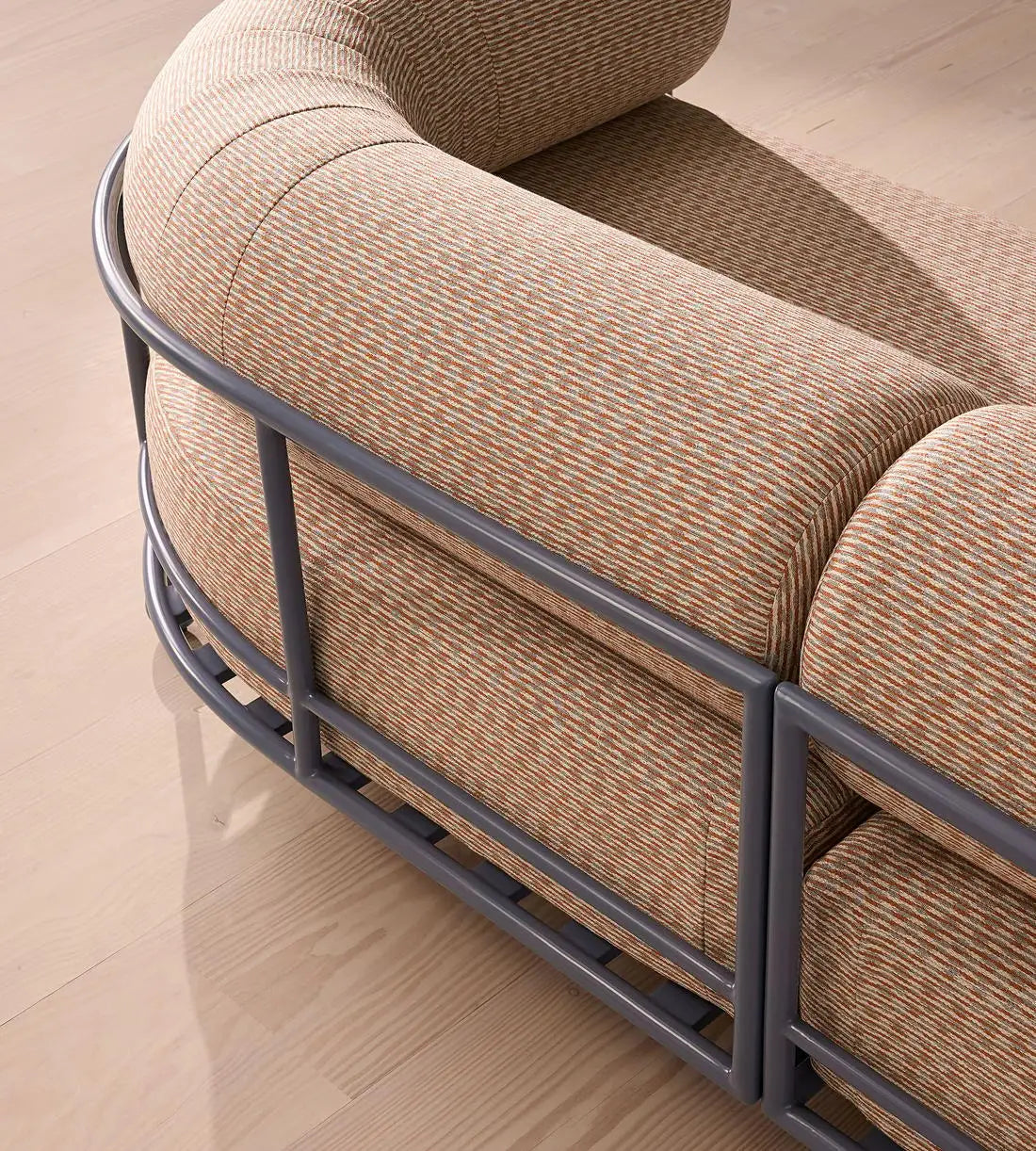 Modern Luxury Fabric Chaise Lounge Sofa with Sturdy Oak Wood Legs