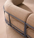 Modern Luxury Fabric Chaise Lounge Sofa with Sturdy Oak Wood Legs
